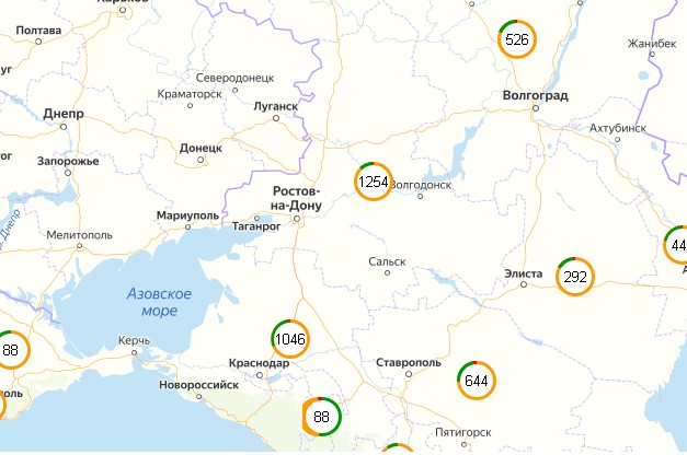 Карта осадков поселок орловский ростовская область