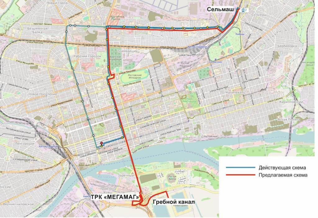 Карта ростовского метро